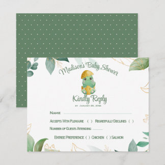 Dino Egg Baby Shower Response Card
