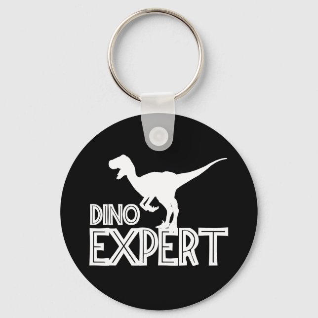 Dino Expert - Dinosaur Lovers Key Ring (Front)