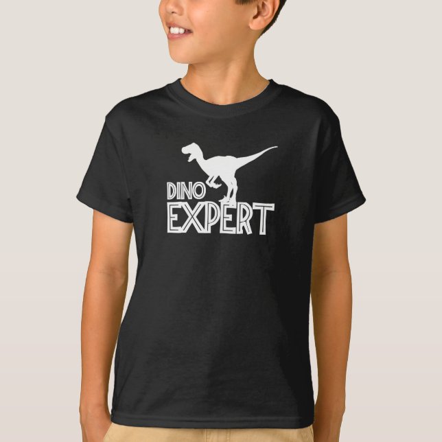 Dino Expert - Dinosaur Lovers T-Shirt (Front)