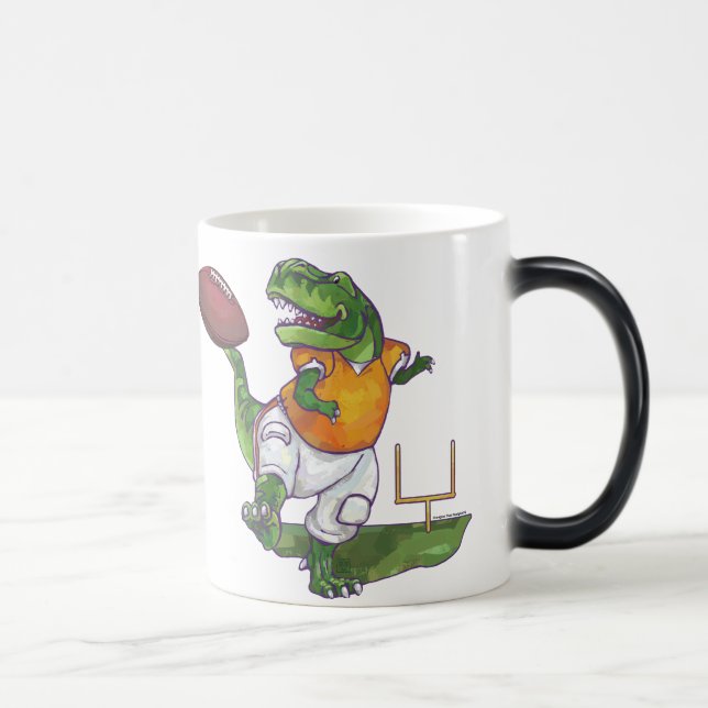 Dino Football Player Magic Mug (Right)