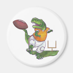 Dino Football Player Magnet