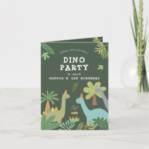Dino Friends Birthday Invitation