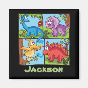 Dino Friends Personalized Magnet