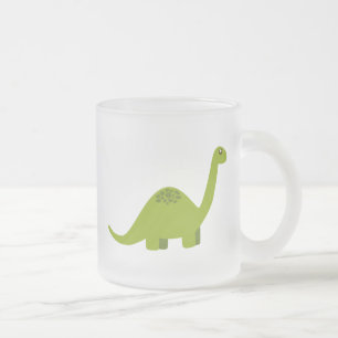 Dino Frosted Glass Coffee Mug