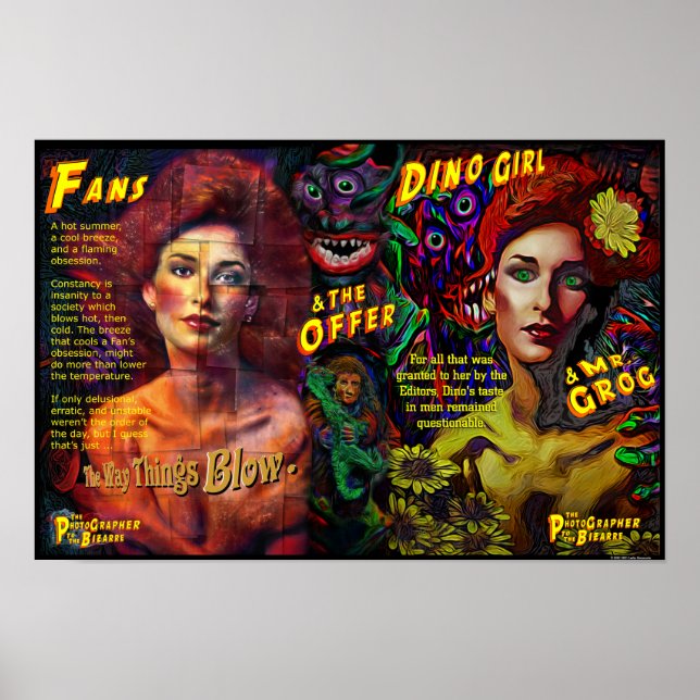 Dino Girl Fans Poster (Front)