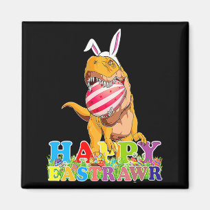 Dino Happy Eastrawr Rex Easter Easter Magnet