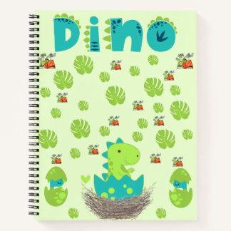 Dino Hatch & Jungle Leaves  Notebook