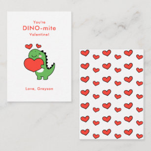 Dino Heart Personalised Valentine's Day Card