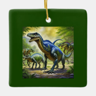 Dino Jungle Adventure Ceramic Ornament