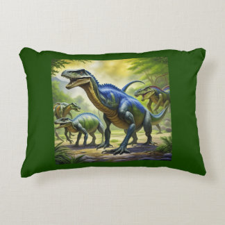 Dino Jungle Adventure Throw Pillow
