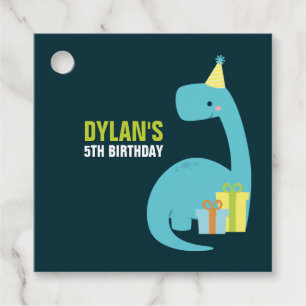 Dino Kids Birthday Party Favour Tags
