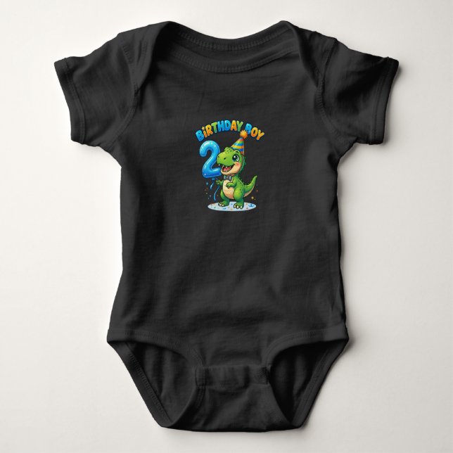 Dino Level Two Unlocked Tee | Prehistoric Birthday (Front)