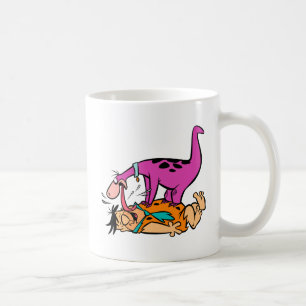 Dino Licking Fred Flintstone Coffee Mug