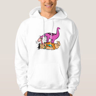 Dino Licking Fred Flintstone Hoodie