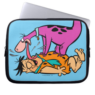 Dino Licking Fred Flintstone Laptop Sleeve