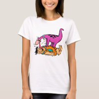 Dino Licking Fred Flintstone