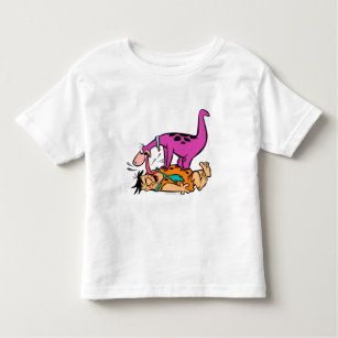 Dino Licking Fred Flintstone Toddler T-Shirt