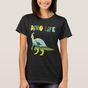 Dino life wild wilderness in the forest with dinos T-Shirt
