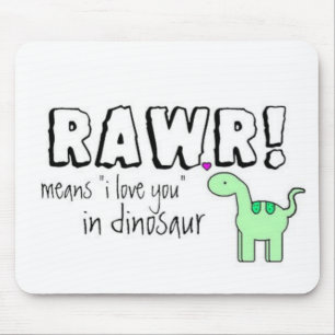 Dino Lingo Mouse Mat