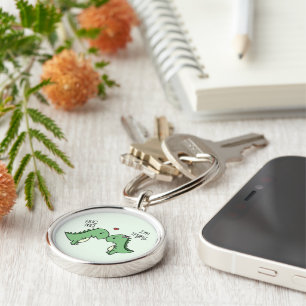 Dino Love Key Chains! Ring