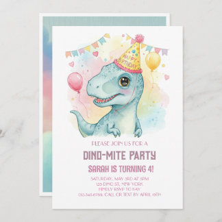 DINO-MITE BIRTHDAY INVITATION