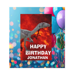 Dino-Mite Birthday Party Card