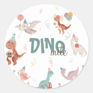Dino-Mite  Classic Round Sticker
