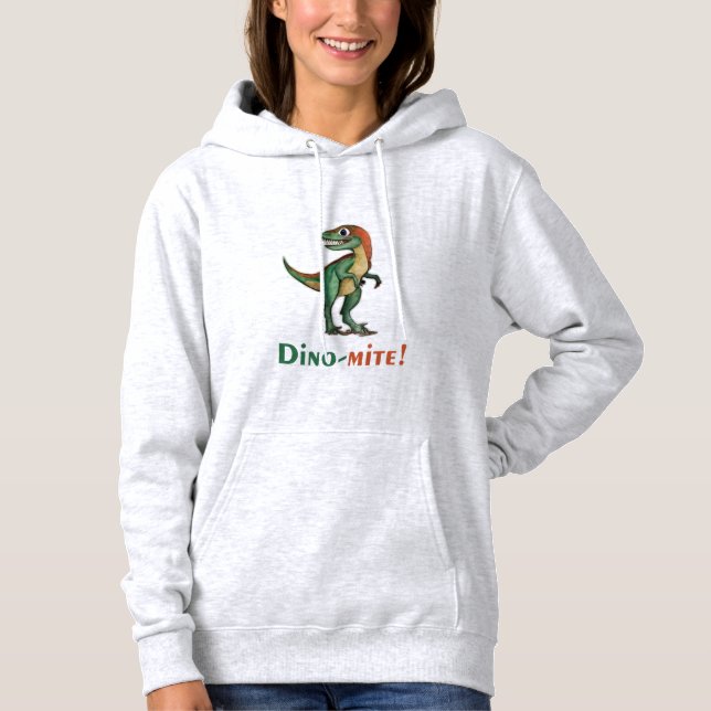 Dino mite design T-Shirt Hoodie (Front)