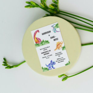 Dino-mite Dinosaur Birthday Invitation
