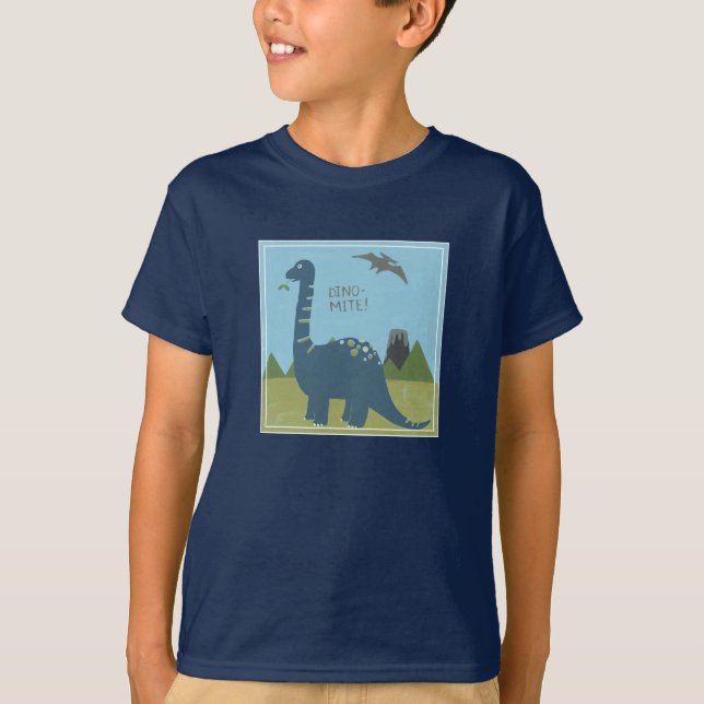 Dino-mite Dinosaur T-Shirt (Front)