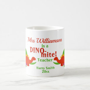 Dino-mite Dinosaur Teacher Appreciation Coffee Mug