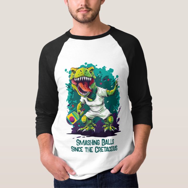 Dino-mite funny pickleball  T-Shirt (Front)