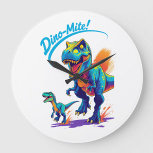 Dino-Mite Large Clock
