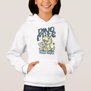Dino Mite Pizza Night Cute Art