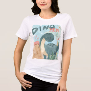 Dino MOM T-Shirt Tri-Blend Shirt