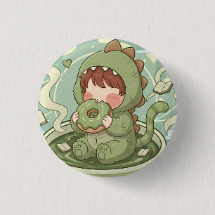 Dino Mug Adventure 3 Cm Round Badge
