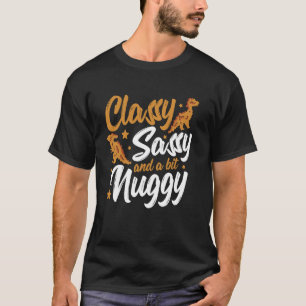 Dino Nuggets Classy Sassy Women Chicken Dino Nugge T-Shirt