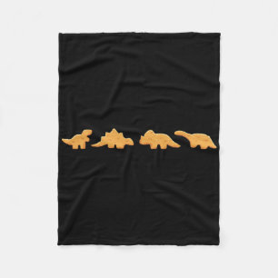 Dino Nuggets Graphic Chicken Nugget Lover  Fleece Blanket