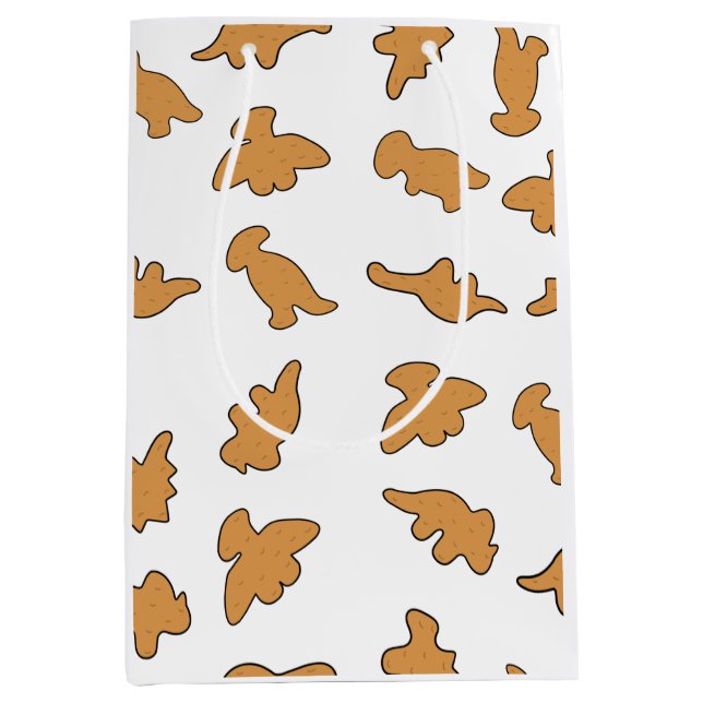 Dino Nuggets Pattern Medium Gift Bag (Front)