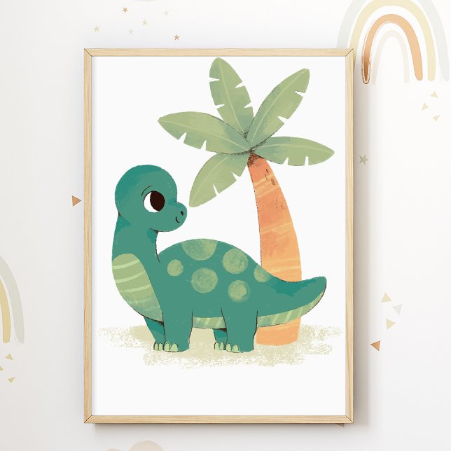 Dino Nursery Poster Dinosaurs Kids Room Print (Creator Uploaded)