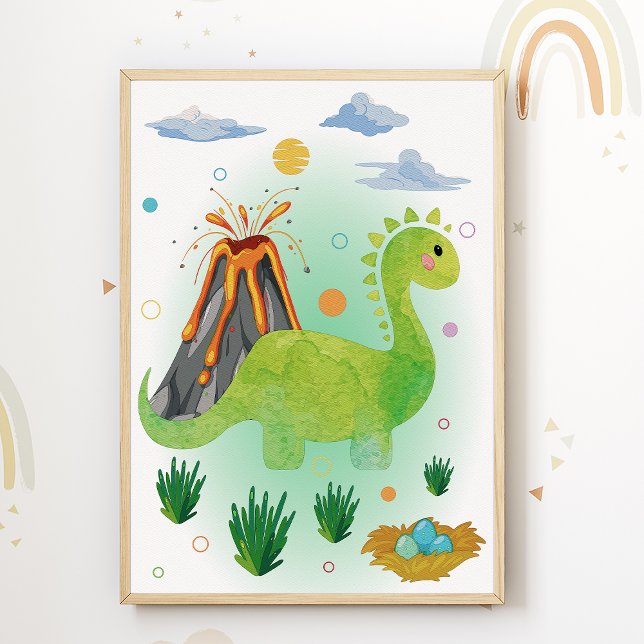 Dino Nursery Print Dinosaur Kids Room Poster (Creator Uploaded)