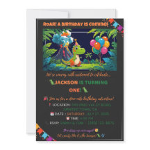 Dino Party Invite – Editable