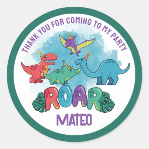 Dino Party Sticker