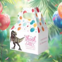 Dino Pink Girl Favour Box 