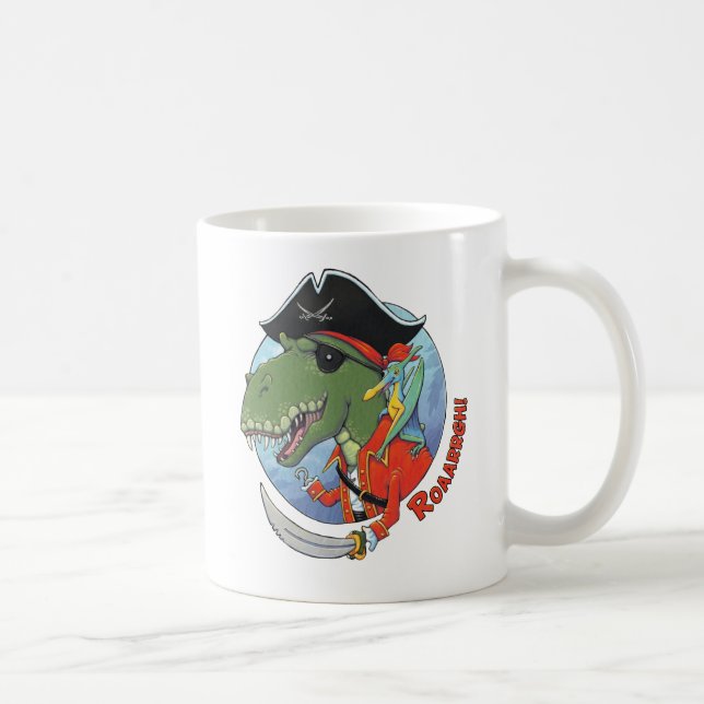 Dino Pirate Coffee Mug (Right)