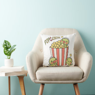 Dino Popcorn Party Cushion