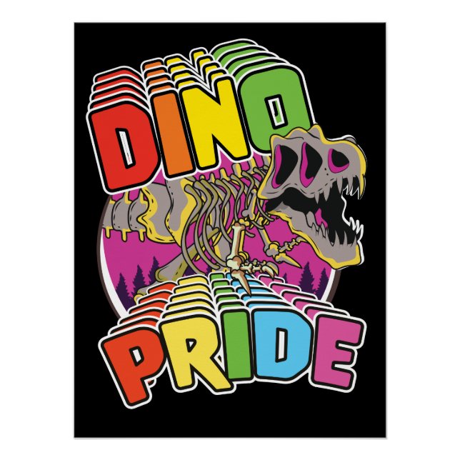 Dino Pride logo Poster (Front)