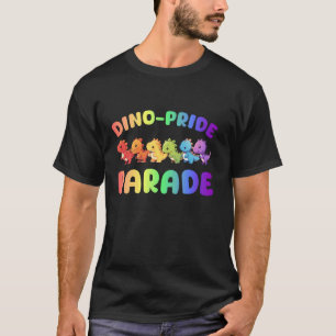 Dino-Pride Parade Cute Rainbow Dinos LGBTQ+ Gay Pr T-Shirt