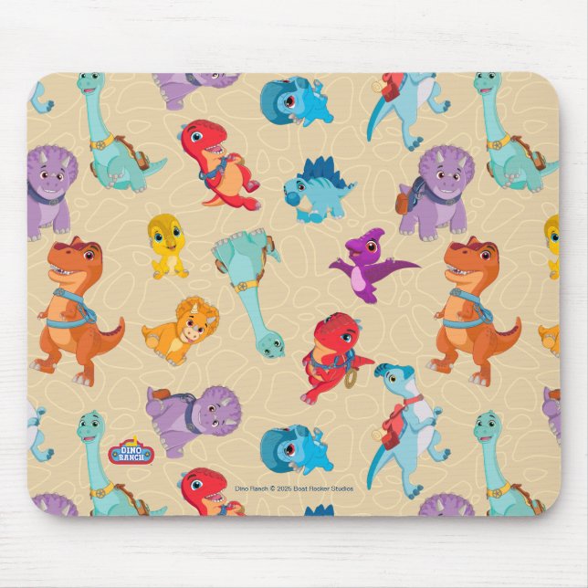 Dino Ranch | A Dinosaur Adventure Pattern Mouse Mat (Front)