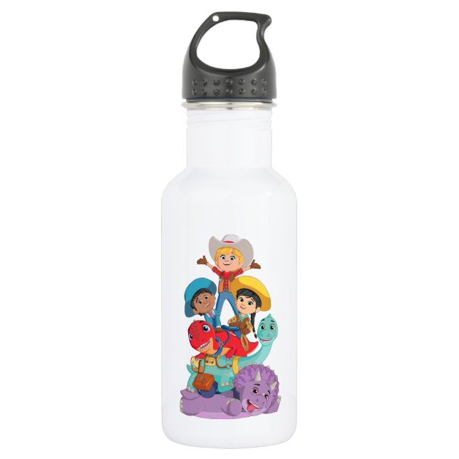 Dino Ranch Friends 532 Ml Water Bottle (Front)